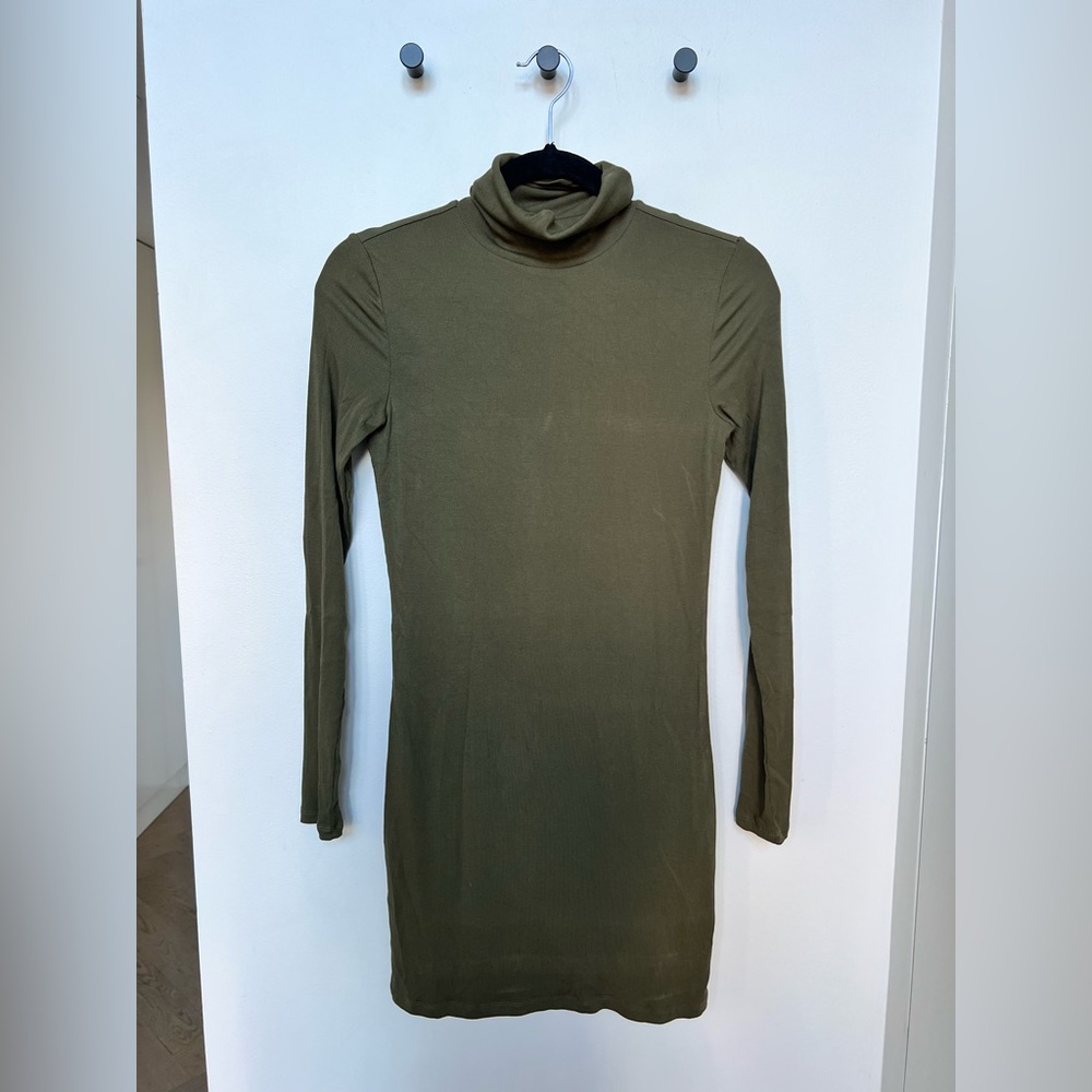 Olive Green Sunday Best Sweater Dress